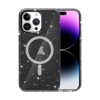 Протиударний чохол Terminator Style Glitter для iPhone 15 Pro - чорний