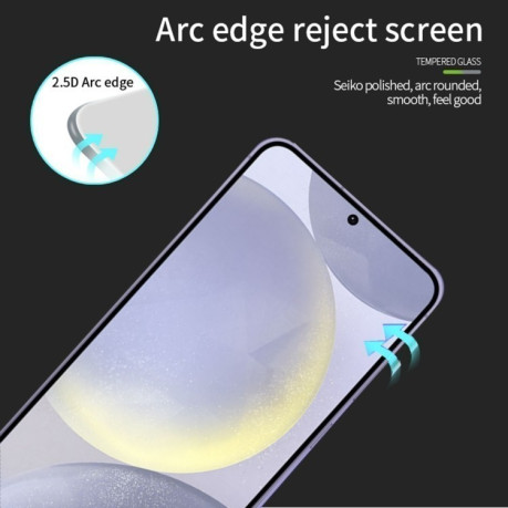Защитное стекло PINWUYO 9H 3D Full Screen на Samsung Galaxy S25+ 5G - черное