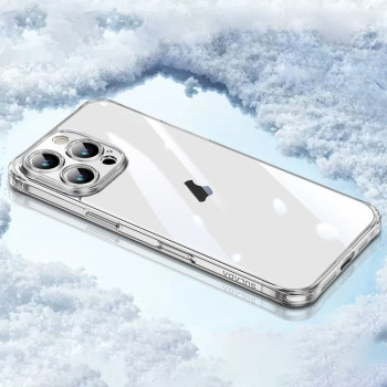 Чехол SULADA TPU Frame + Tempered Glass на iPhone 16 Pro - белый