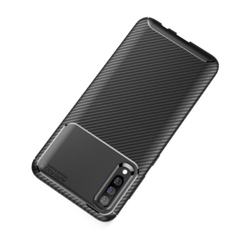 Противоударный чехол Carbon Fiber Texture на Samsung Galaxy A50/A30s/A50s-черный