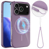 Протиударний чохол Glossy TPU Shockproof MagSafe на iPhone 17 Pro - фіолетовий