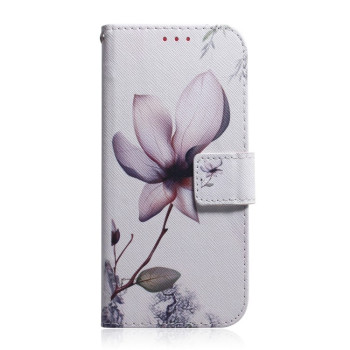 Чехол-книжка Coloured Drawing для Samsung Galaxy M33 5G - Magnolia Flower