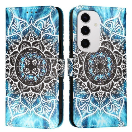 Чехол-книжка Pattern Plain Weave для Samsung Galaxy S24 FE 5G - Mandala
