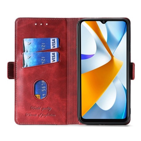 Чохол-книжка Contrast Color для Samsung Galaxy A73 5G - червоний