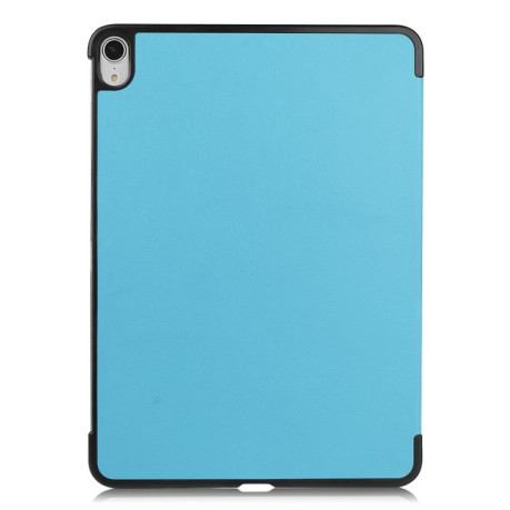 Чехол Custer Texture Three-folding Sleep/Wake-up на iPad Air 10.9 2022/2020 - голубой