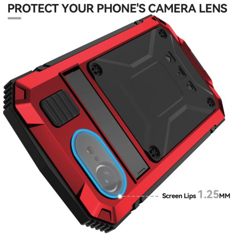 Противоударный чехол R-JUST Life Waterproof для  iPhone 16e - красный