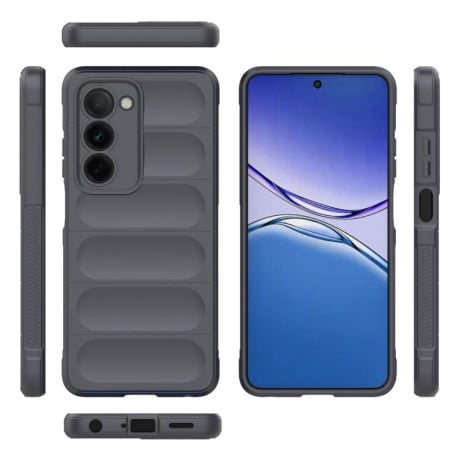 Силиконовый чехол Magic Flannel на OPPO A5 5G Global / K13x 5G Global - темно-серый