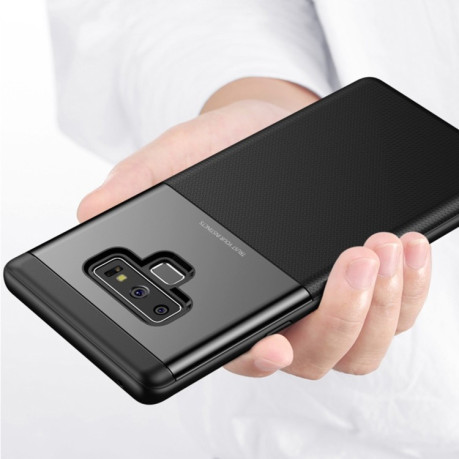 Противоударный чехол Invisible Airbag на Samsung Galaxy Note9- коричневый