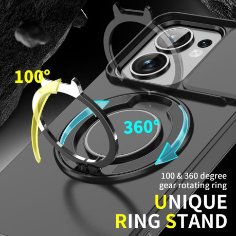 Протиударний чохол Sliding Camshield Ring Holder для OPPO Reno13 F/Reno13 FS- рожевий