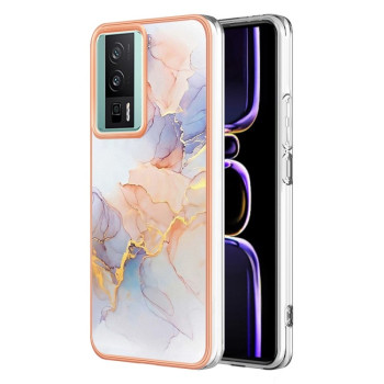 Противоударный чехол Electroplating IMD для Xiaomi Poco F5 Pro 5G/Redmi K60 - Marble
