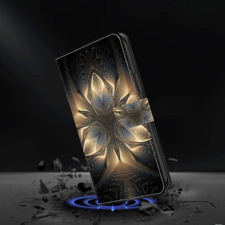 Чехол-книжка Crystal 3D Shockproof Protective Leather для iPhone 15 Pro Max - Luminous Building