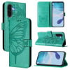 Чохол-книжка Embossed Butterfly  для Samsung Galaxy A56 5G - зелений
