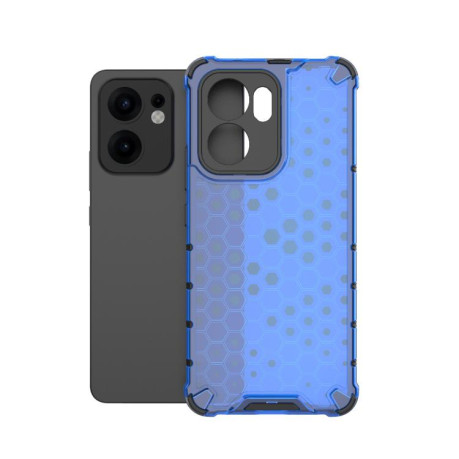 Противоударный чехол Honeycomb на OPPO Reno13 F 5G Global - синий