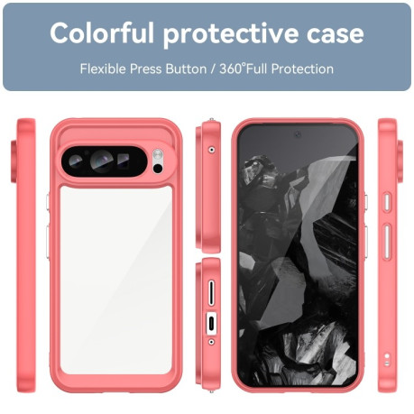 Протиударний чохол Colorful Acrylic Series для Google Pixel 9 Pro XL - червоний