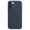 Силіконовий чохол Silicone Case Deep Navy на iPhone 12 / iPhone 12 Pro (без MagSafe) - преміальна якість