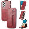 Флип-чехол Zipper Wallet для Samsung Galaxy A53 5G  - красный