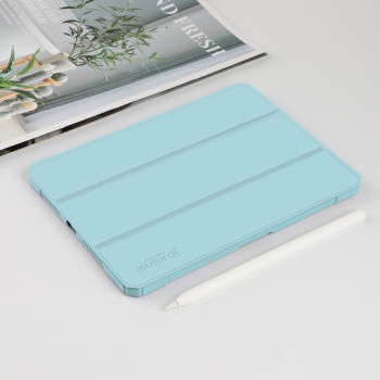 Противоударный чехол-книжка Mutural Pinyue Series для iPad mini 6 - голубой