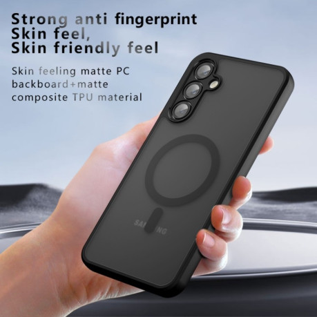 Противоударный чехол Armor MagSafe Precise Hole PC Hybrid TPU для Samsung Galaxy A56 5G - черный