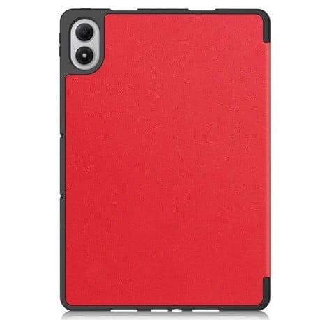 Чохол-книжка Escase з потрійною складкою та тримачем на стилуса на Xiaomi Redmi Pad 2 Pro — червоний