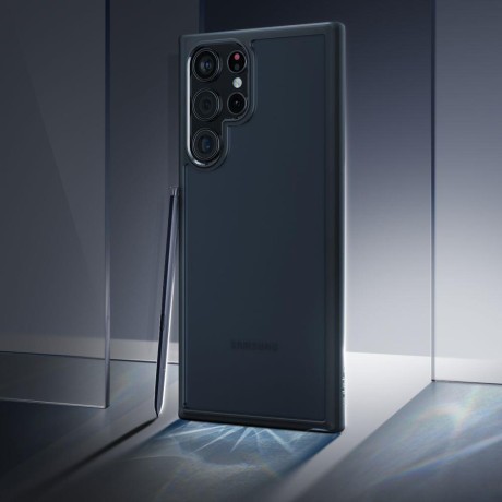 Оригінальний чохол Spigen Ultra Hybrid для Samsung Galaxy S22 Ultra - Frost Black