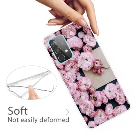 Ударозащитный чехол Painted для Samsung Galaxy A72 - Envelope Rose