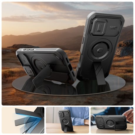 Чехол Tech-Protect Kevlar Cam на iPhone 17 - Black