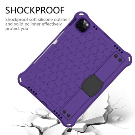 Протиударний чохол Honeycomb Design на iPad 10.9 2022 - фіолетовий