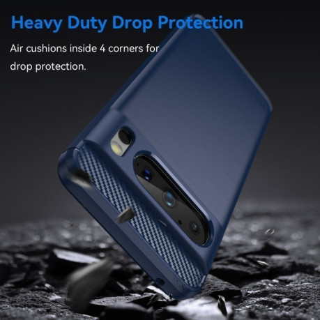 Протиударний чохол Brushed Texture Carbon Fiber на Google Pixel 8 Pro