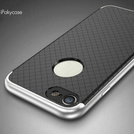 Чехол iPaky Grid Серебристый для iPhone 7/8