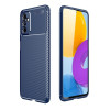 Ударозащитный чехол HMC Carbon Fiber Texture на Samsung Galaxy M52 5G - синий