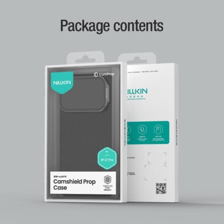 Чохол NILLKIN Black Mirror Prop Написати відгук Texture Transparent Mirror Cover на iPhone 17 Pro - чорний