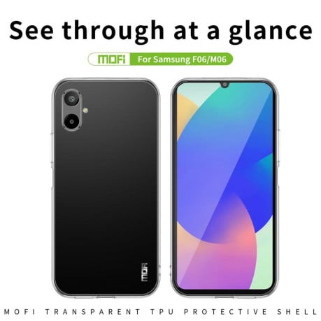 Силіконовий ультратонкий чохол MOFI Ming Series на Samsung Galaxy M06 / F06 - прозорий