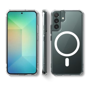 Чохол протиударний Magsafe Magnetic Shockproof для Samsung Galaxy S25 5G - прозорий