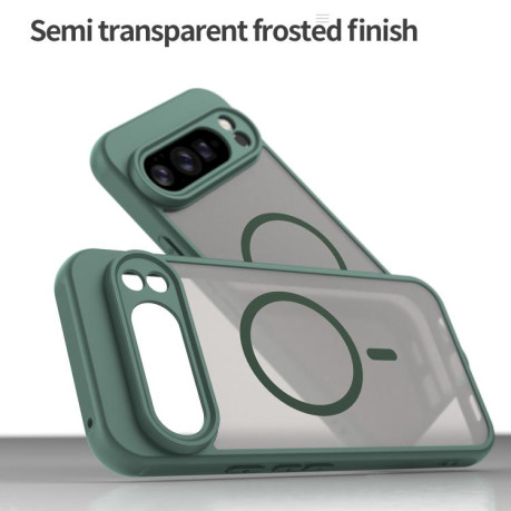 Протиударний чохол Fan Dun Series TPU Hybrid PC Frosted Magsafe для Google Pixel 10 Pro XL - зелений