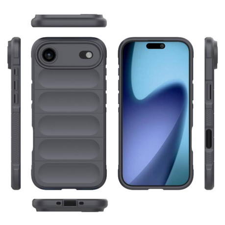 Силиконовый чехол Magic Flannel для iPhone Air - темно-серый