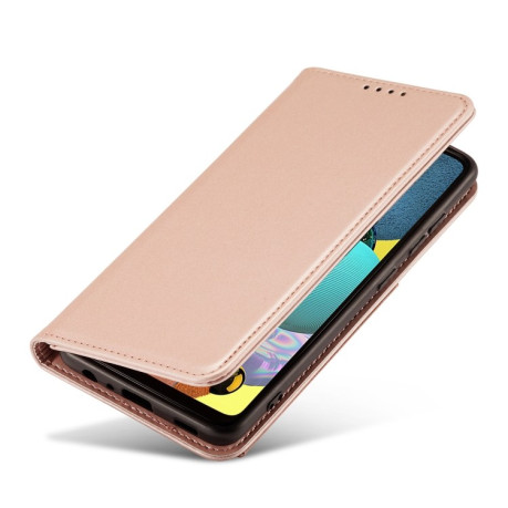 Чехол-книжка Strong Magnetism на Samsung Galaxy A32 5G - розово золотой