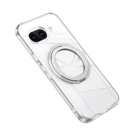 Ударозахисний чохол Frosted 360 Degree MagSafe Magnetic Holder Google Pixel 9a - сріблястий
