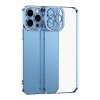 Противоударный чехол Electroplating High для iPhone 15 Pro - синий