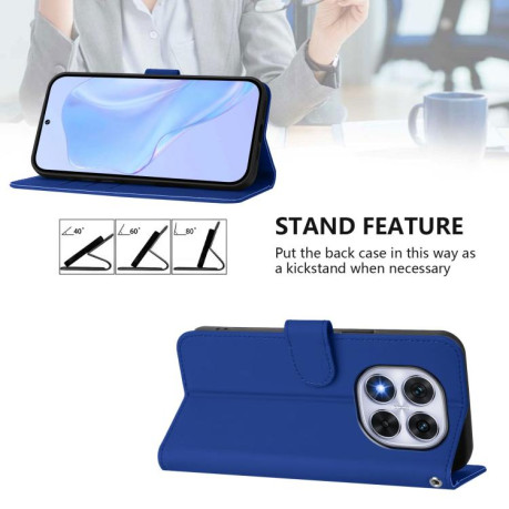 Чохол-книжка Skin Feel S-type для Xiaomi Redmi Note 14 Pro 5G/Poco X7 - синій