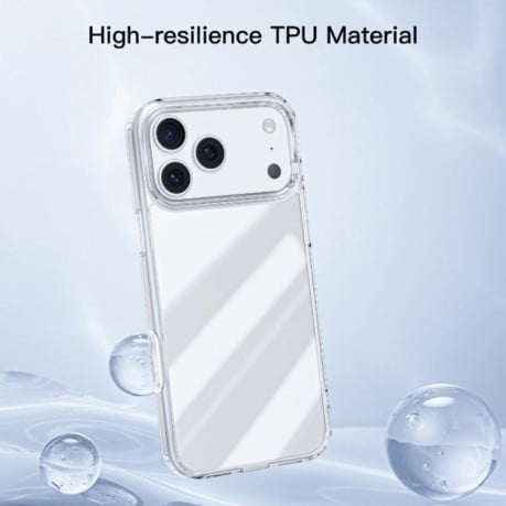 Силиконовый чехол Mutural Ice Series на iPhone 17 - прозрачный