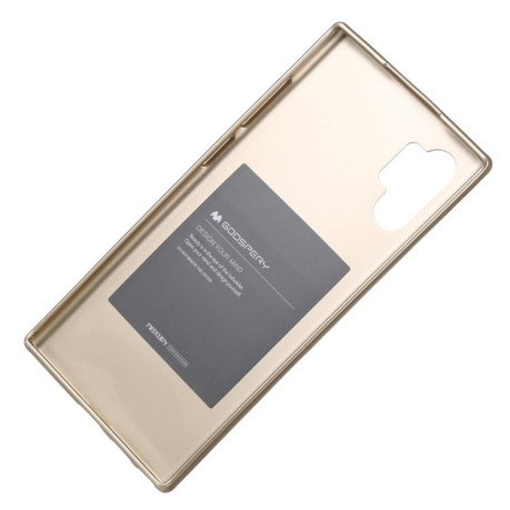 Ударозащитный чехол MERCURY GOOSPERY JELLY на Samsung Galaxy Note 10+Plus- золотой