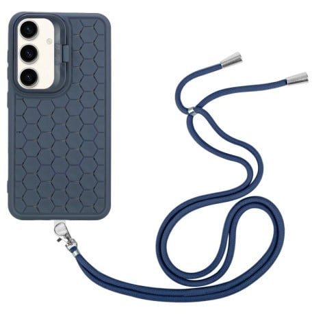 Протиударний чохол Honeycomb Radiating Holder TPU для Samsung Galaxy A35 5G - синій