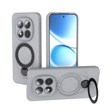 Чохол Ring Shield MagSafe з кільцем-тримачем 360° для Poco 8 Pro/Redmi Note 15 Pro+ 5G 163.3mm — сірий