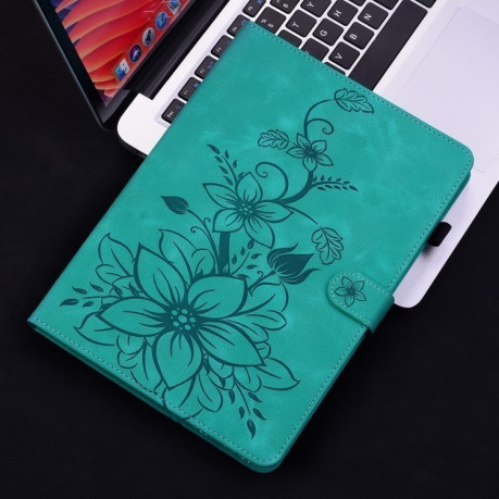 Чохол-книжка Lily Embossed Leather для Xiaomi Pad 7/Pad 7 Pro - зелений