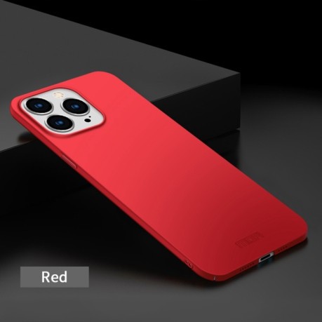Ультратонкий чехол MOFI Frosted PC на iPhone 15 Pro Max - красный