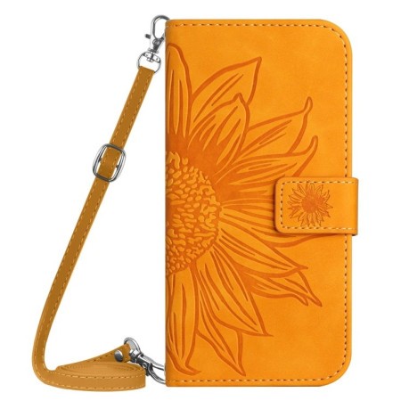 Чехол-книжка Skin Feel Sun Flower для Realme C63 5G - желтый