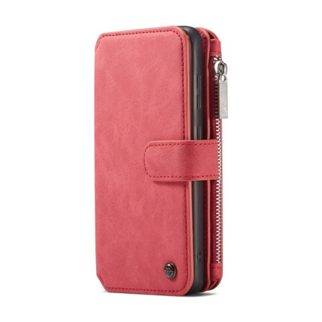 Шкіряний чохол-гаманець CaseMe на Samsung Galaxy S20 Plus - червоний