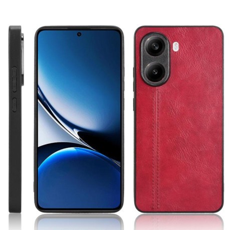 Ударозащитный чехол Sewing Cow Pattern для Xiaomi Poco X7 Pro - красный