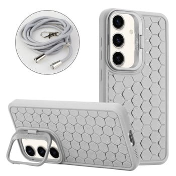 Противоударный чехол Honeycomb Radiating Holder TPU для Samsung Galaxy A35 5G - серый