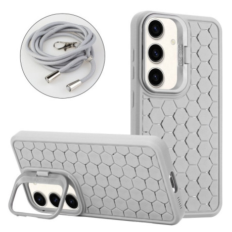 Протиударний чохол Honeycomb Radiating Holder TPU для Samsung Galaxy A35 5G - сірий